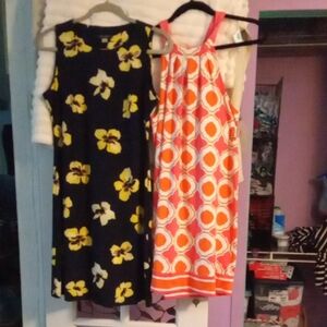 Tommy Hilfiger Navy Yellow Flowers Dress & Mudpie Dress